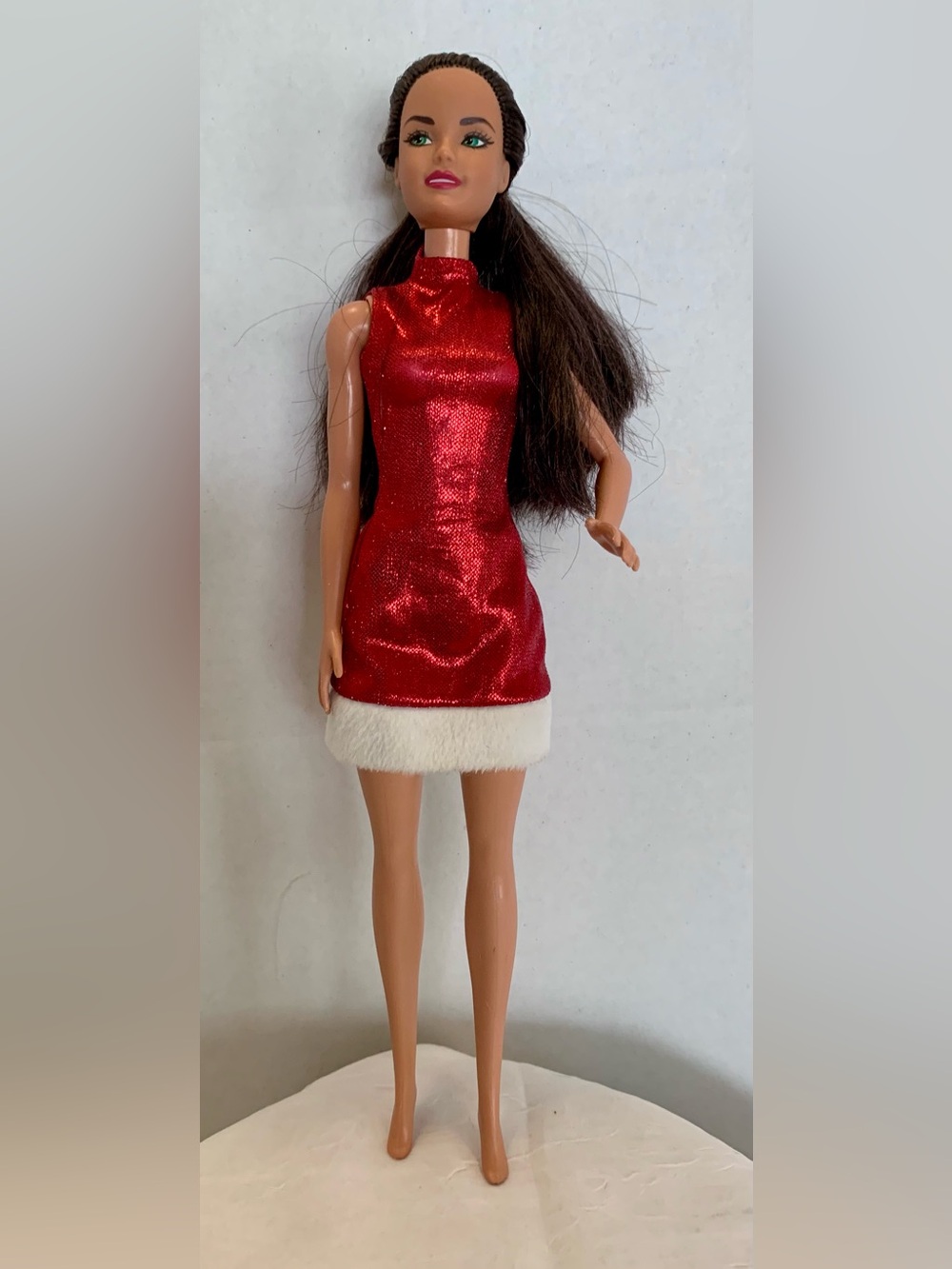 Barbie Santa Doll (Brunette Brown Hair